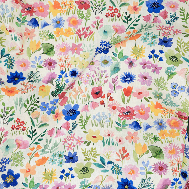 Bluebellgray - Flowers Outdoor Fabric - Sew Chic Interiors