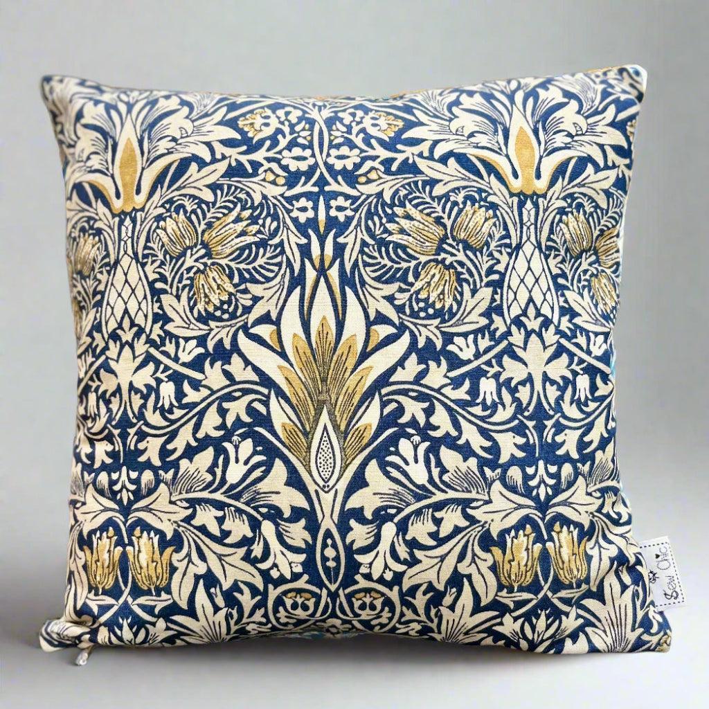 Sew Chic - William Morris Snakes Head Cushion Cover - Back as Front - Sew Chic Interiors