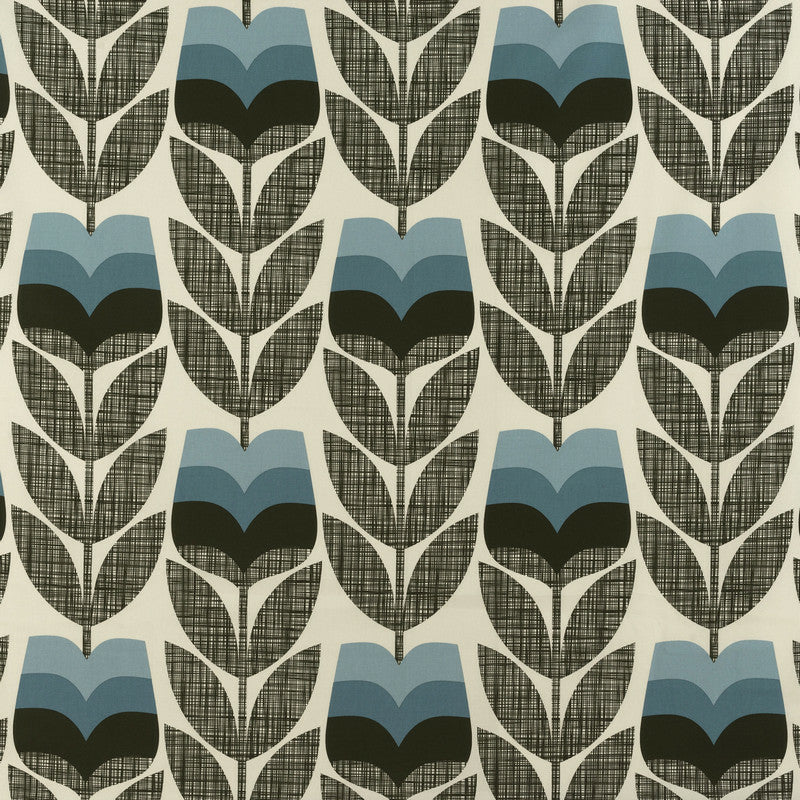 Remnant 0048 - Orla Kiely - Rosebud Powder Blue