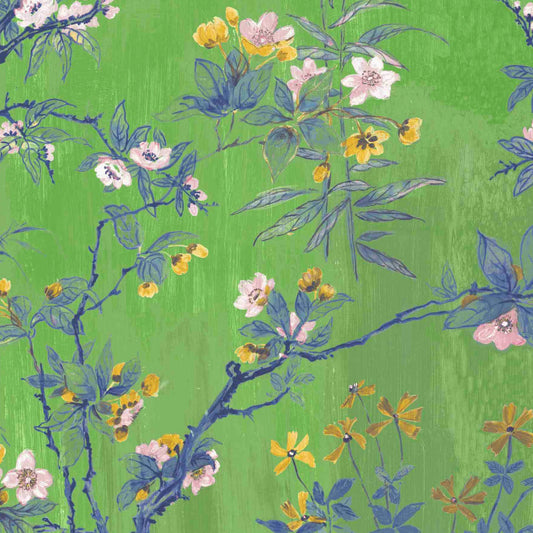 Remnant 0031 - Woodchip & Magnolia Rivington Lush Green Velvet