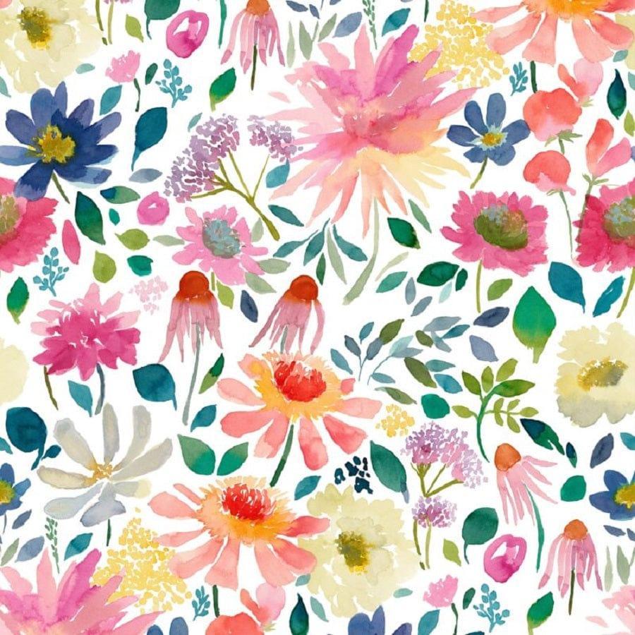 Bluebellgray - Zinnia Daylight Fabric - Sew Chic Interiors