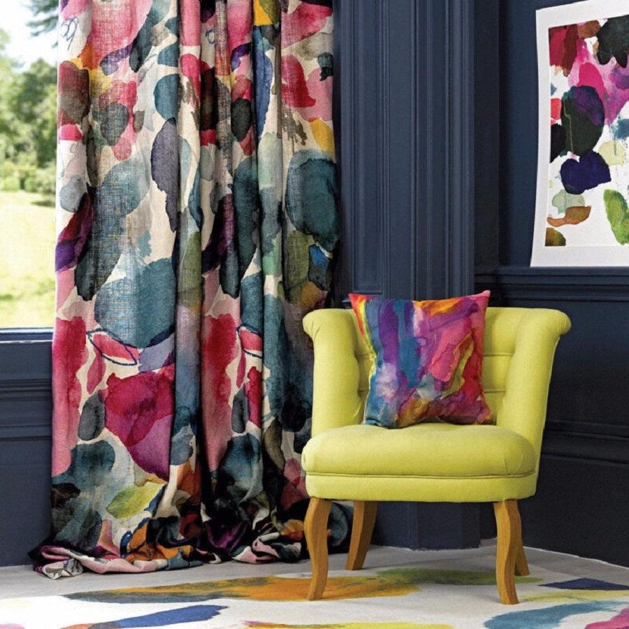 Bluebellgray - Big Archie Linen Fabric - Sew Chic Interiors