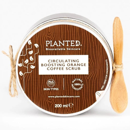 Planted Skin Care - Circulation Boost Orange / Coffee Scrub - Sew Chic Interiors