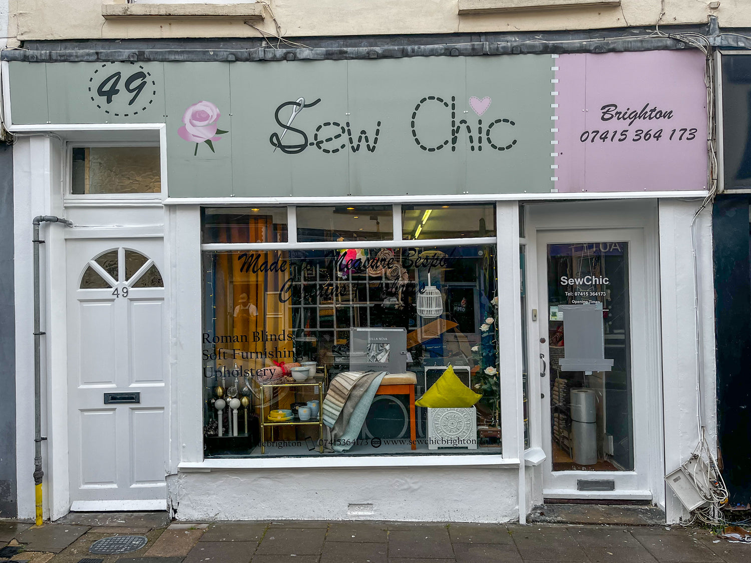 Sew Chic Interiors | Shop Front in Brighton and Hove | www.sewchicinteriors.co.uk